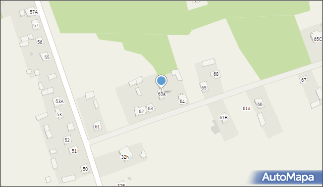 Wywóz, Wywóz, 63a, mapa Wywóz