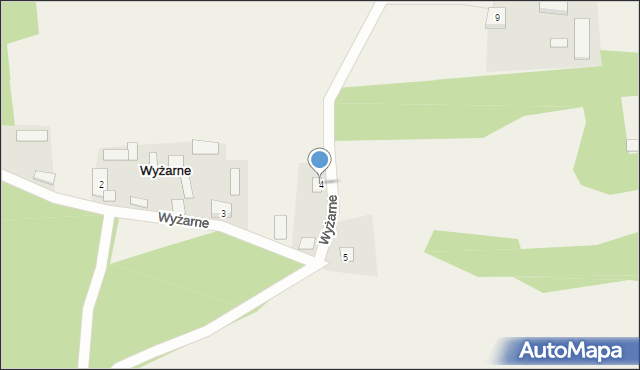 Wyżarne, Wyżarne, 4, mapa Wyżarne