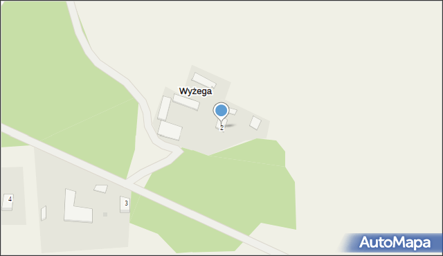 Wyżega, Wyżega, 2, mapa Wyżega