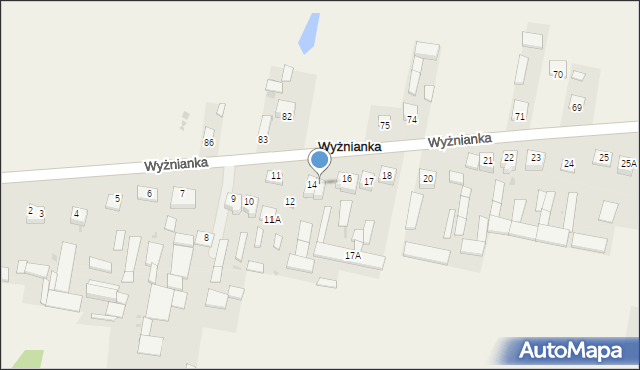 Wyżnianka, Wyżnianka, 15, mapa Wyżnianka