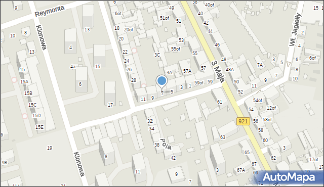 Zabrze, Wyczółkowskiego Leona, 7, mapa Zabrza