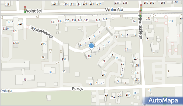 Zabrze, Wyspiańskiego Stanisława, 8, mapa Zabrza