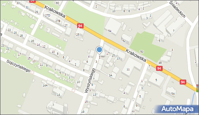 Zabrze, Wyszyńskiego Stefana, ks. kard., 1, mapa Zabrza