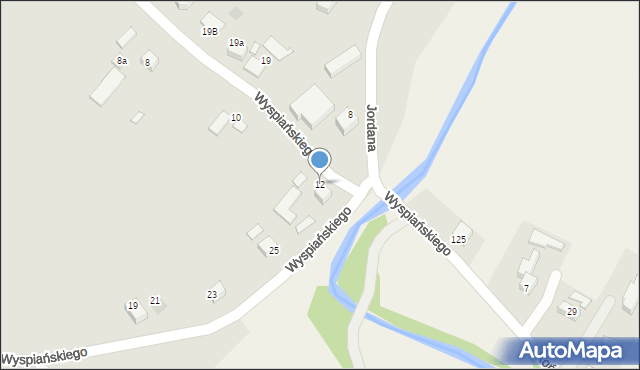 Zakliczyn, Wyspiańskiego Stanisława, 12, mapa Zakliczyn