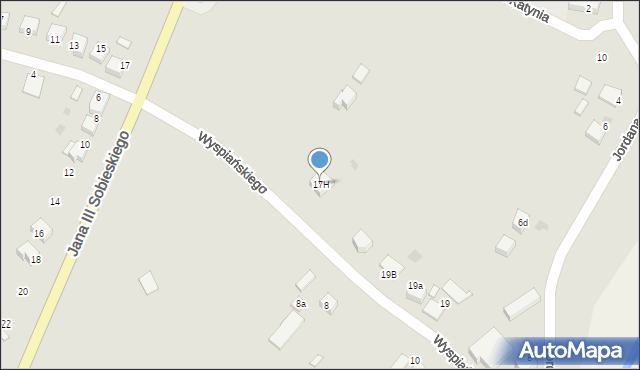 Zakliczyn, Wyspiańskiego Stanisława, 17H, mapa Zakliczyn