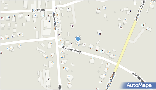 Zakliczyn, Wyspiańskiego Stanisława, 5, mapa Zakliczyn