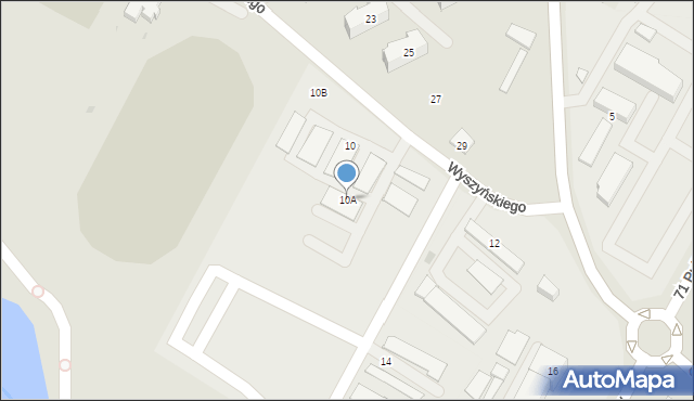 Zambrów, Wyszyńskiego Stefana, ks. prym. kard., 10A, mapa Zambrów