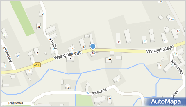 Zaręba, Wyszyńskiego Stefana, ks. prym. kard., 10, mapa Zaręba