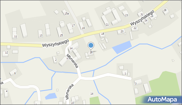 Zaręba, Wyszyńskiego Stefana, ks. prym. kard., 16, mapa Zaręba