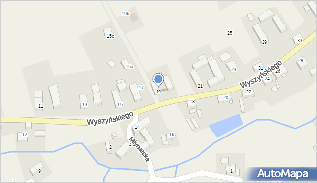 Zaręba, Wyszyńskiego Stefana, ks. prym. kard., 19, mapa Zaręba