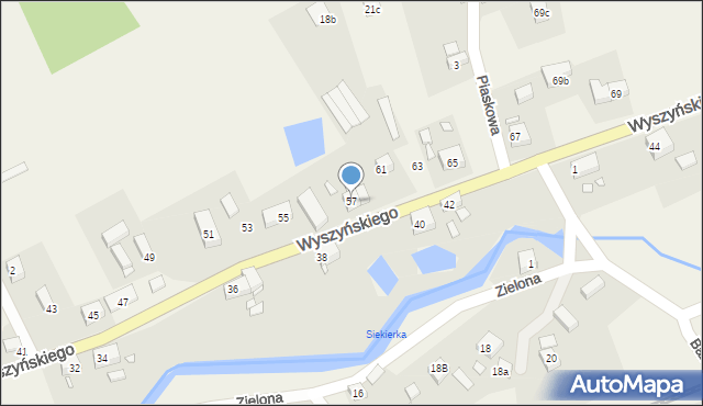 Zaręba, Wyszyńskiego Stefana, ks. prym. kard., 57, mapa Zaręba