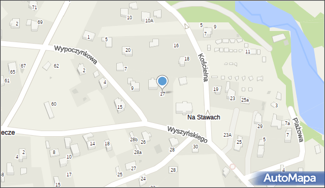 Zarzecze, Wyszyńskiego Stefana, ks. kard., 17, mapa Zarzecze