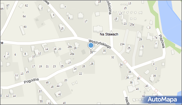 Zarzecze, Wyszyńskiego Stefana, ks. kard., 28, mapa Zarzecze