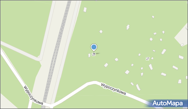 Zawady, Wypoczynkowa, 25, mapa Zawady