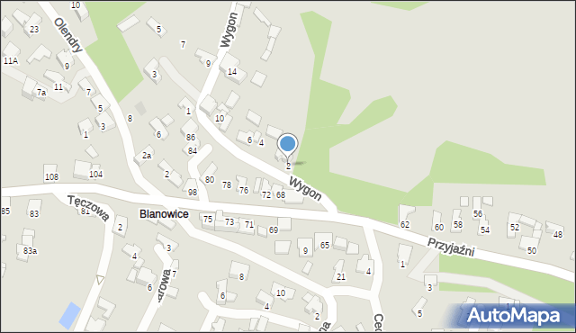 Zawiercie, Wygon, 2, mapa Zawiercie