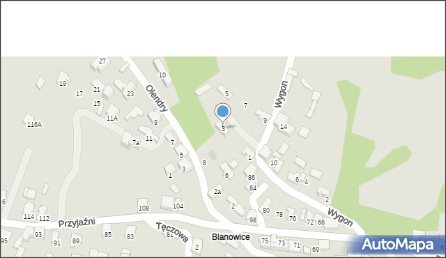 Zawiercie, Wygon, 3, mapa Zawiercie