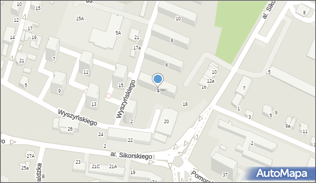 Zawiercie, Wyszyńskiego Stefana, ks. kard., 4, mapa Zawiercie