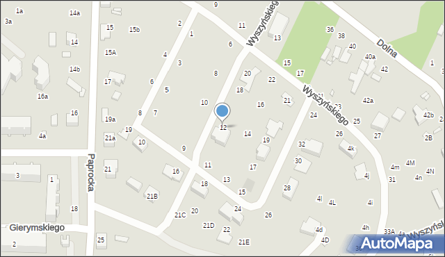 Zduńska Wola, Wyszyńskiego Stefana, ks. kard., 12, mapa Zduńska Wola