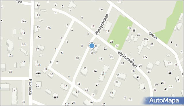 Zduńska Wola, Wyszyńskiego Stefana, ks. kard., 18, mapa Zduńska Wola
