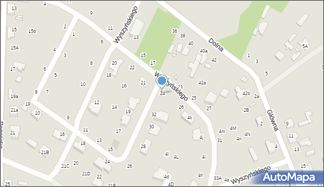 Zduńska Wola, Wyszyńskiego Stefana, ks. kard., 24, mapa Zduńska Wola