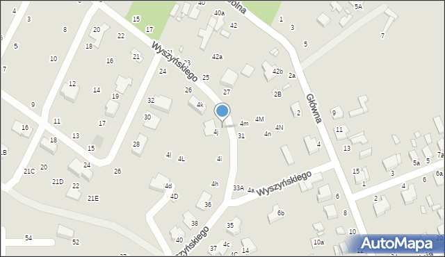 Zduńska Wola, Wyszyńskiego Stefana, ks. kard., 4J, mapa Zduńska Wola