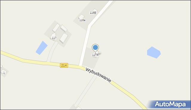 Zelgoszcz, Wybudowanie, 117A, mapa Zelgoszcz