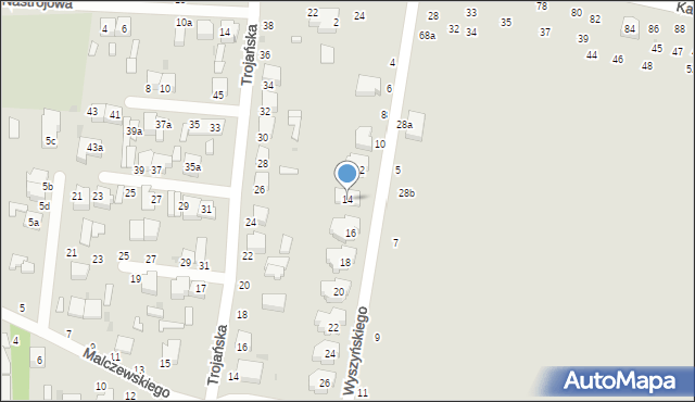 Zgierz, Wyszyńskiego Stefana, ks. kard., 14, mapa Zgierz