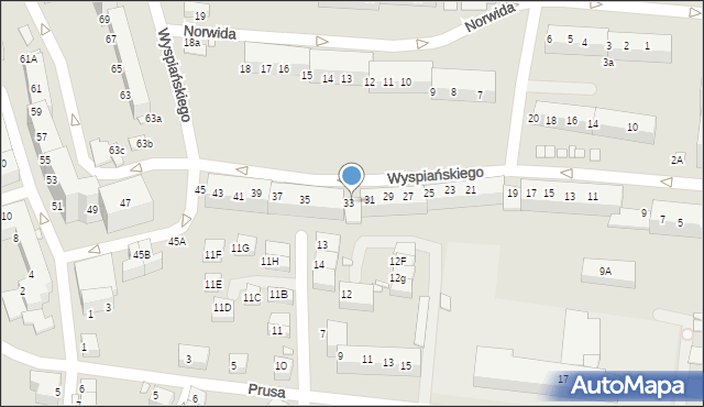 Zgorzelec, Wyspiańskiego Stanisława, 35a, mapa Zgorzelec