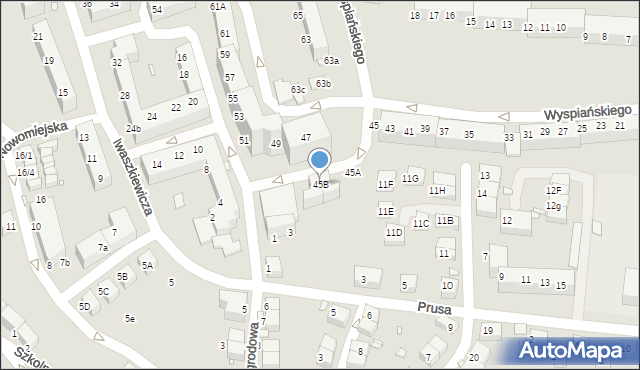 Zgorzelec, Wyspiańskiego Stanisława, 45B, mapa Zgorzelec