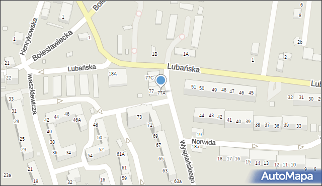 Zgorzelec, Wyspiańskiego Stanisława, 77A, mapa Zgorzelec