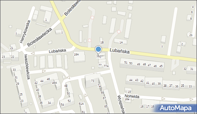 Zgorzelec, Wyspiańskiego Stanisława, 77C, mapa Zgorzelec