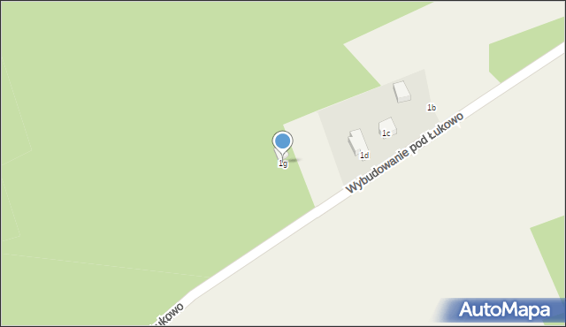 Złotowo, Wybudowanie pod Łukowo, 1g, mapa Złotowo