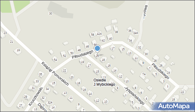 Żukowo, Wyspiańskiego Stanisława, 20, mapa Żukowo