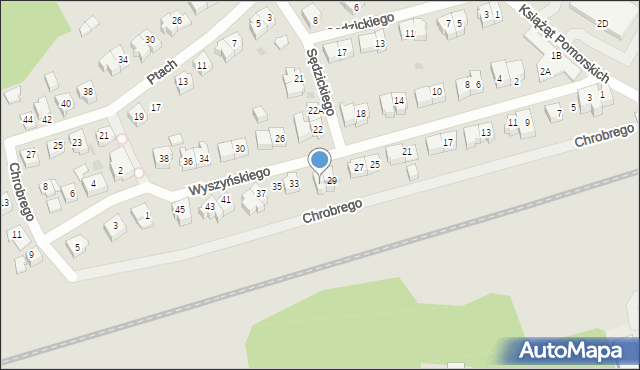 Żukowo, Wyszyńskiego Stefana, ks. kard., 31, mapa Żukowo