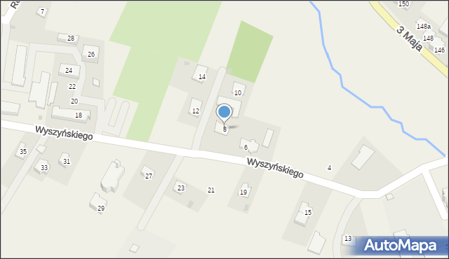 Żurawica, Wyszyńskiego Stefana, ks. kard., 8, mapa Żurawica