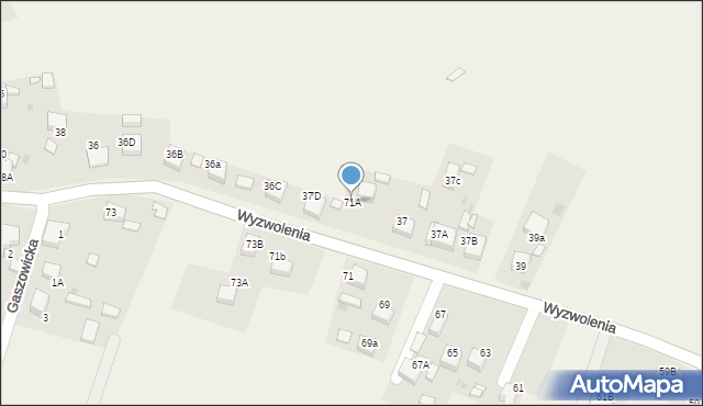 Zwonowice, Wyzwolenia, 71A, mapa Zwonowice