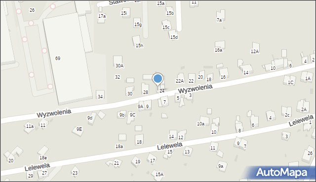 Żywiec, Wyzwolenia, 26, mapa Żywiec