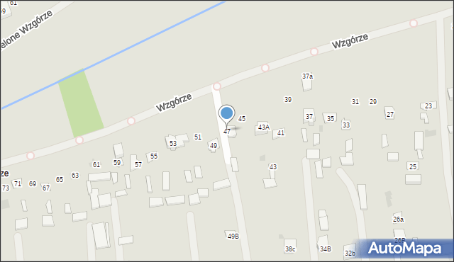 Bełżyce, Wzgórze, 47, mapa Bełżyce
