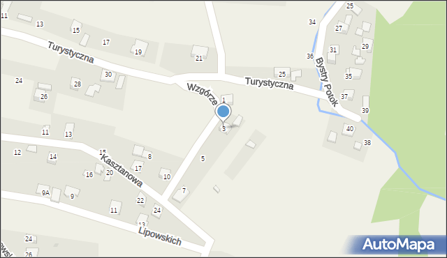 Cięcina, Wzgórze, 3, mapa Cięcina