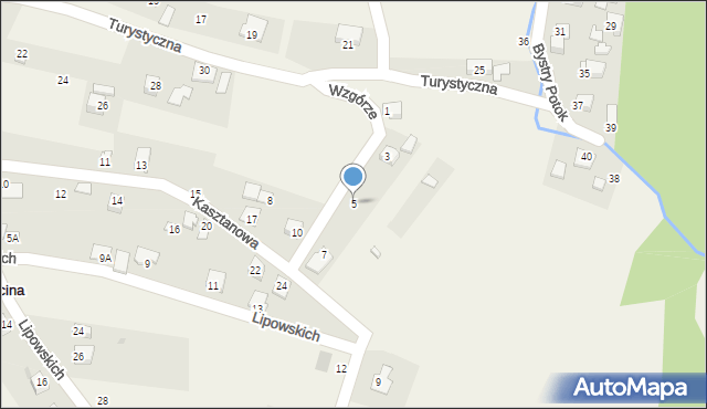 Cięcina, Wzgórze, 5, mapa Cięcina