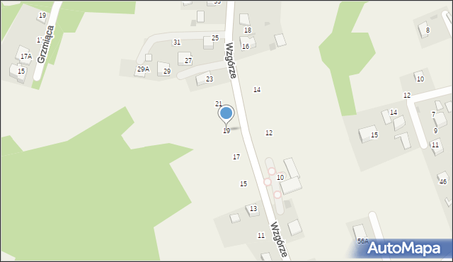 Gaj, Wzgórze, 19, mapa Gaj