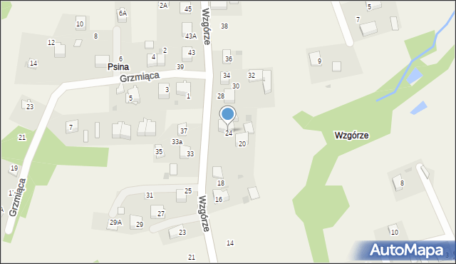 Gaj, Wzgórze, 24/3, mapa Gaj