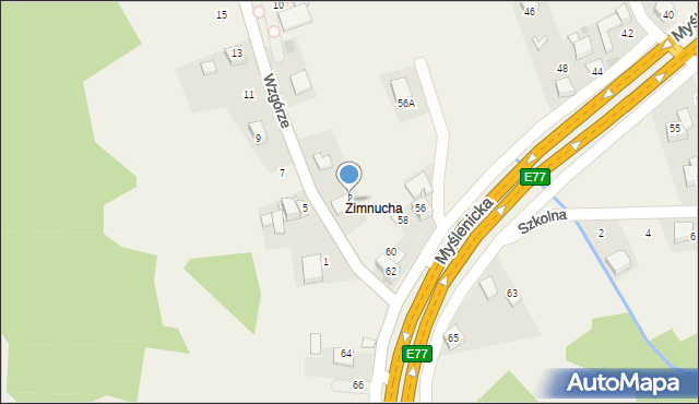 Gaj, Wzgórze, 4, mapa Gaj