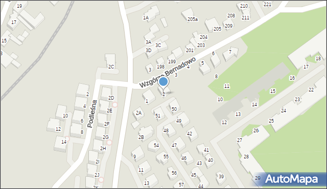 Gdynia, Wzgórze Bernadowo, 2, mapa Gdyni