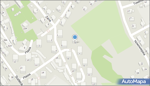 Jelenia Góra, Wzgórze Grota-Roweckiego Stefana, gen., 6, mapa Jelenia Góra