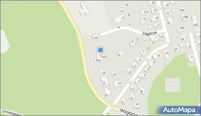 Kartuzy, Wzgórze Wolności, 28, mapa Kartuzy