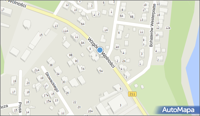 Kartuzy, Wzgórze Wolności, 5c, mapa Kartuzy