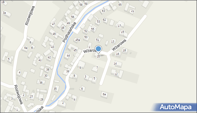 Kluszkowce, Wżarowa, 10, mapa Kluszkowce