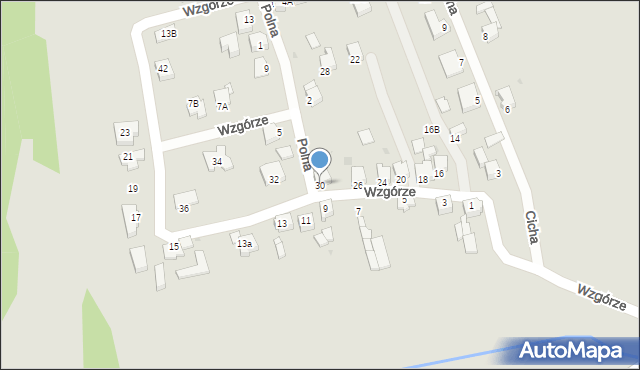 Knurów, Wzgórze, 30, mapa Knurów