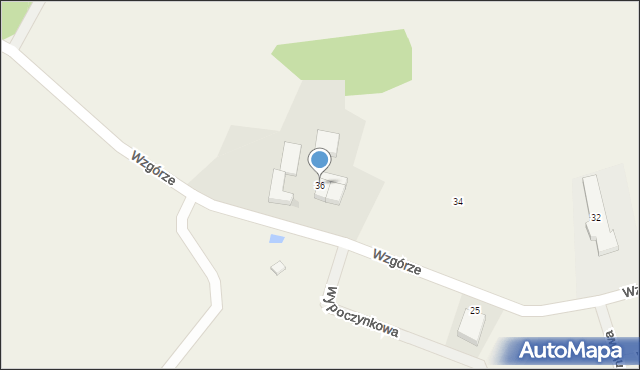 Rębiska, Wzgórze, 36, mapa Rębiska